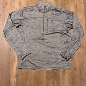Outdoor Research Vigor Grid Gray Half-Zip